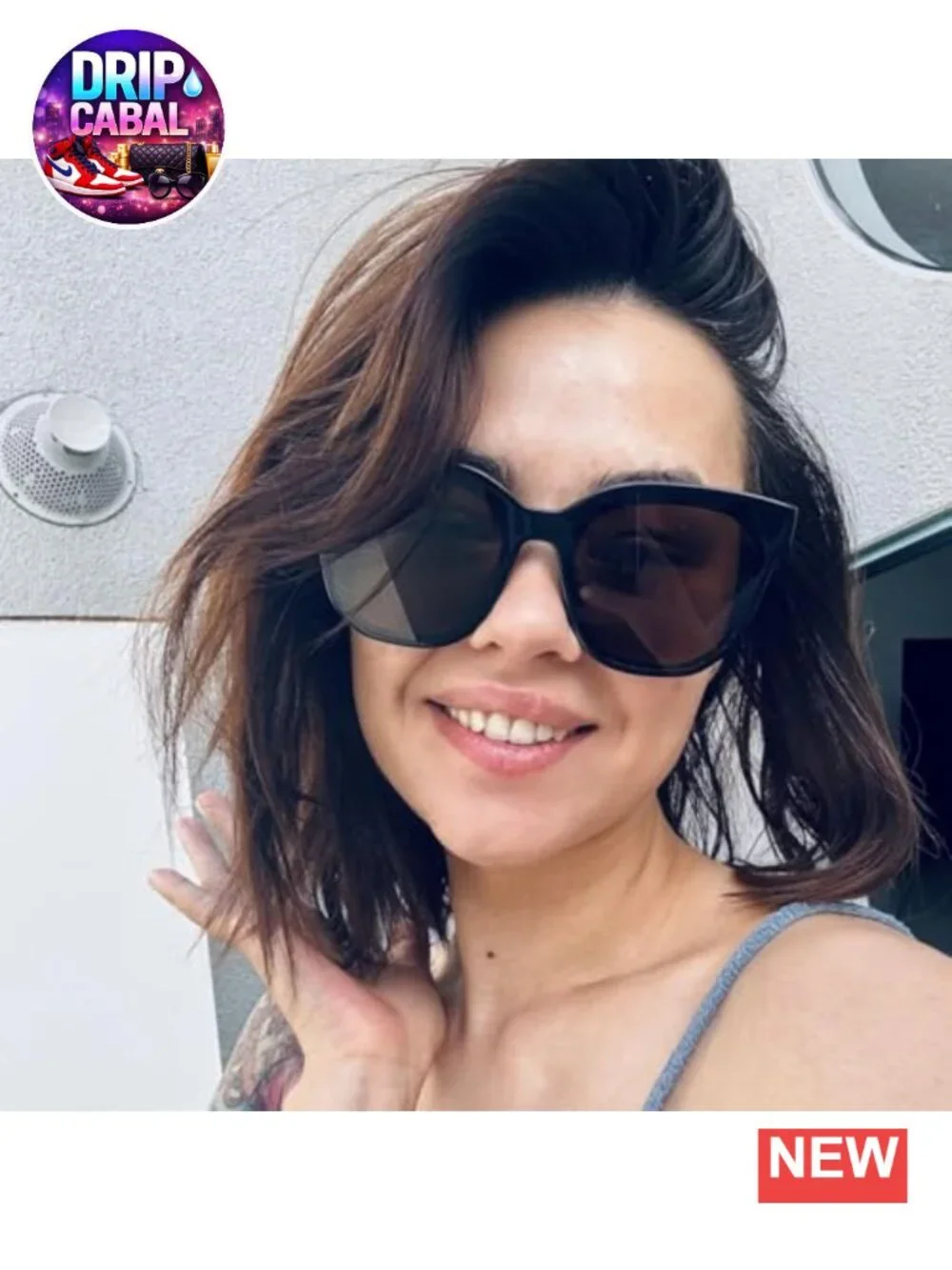 Oversized Square Acetate Sunglasses UV Protection Fashion Shades